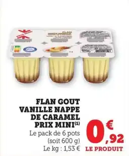 Maximarché Flan gout vanille nappe de caramel prix mini offre