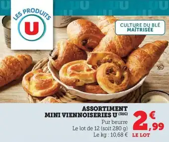 Maximarché Assortiment mini viennoiseries u offre