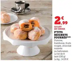Maximarché P'tits beignets fourrés offre
