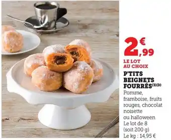 Maximarché P'tits beignets fourrés offre