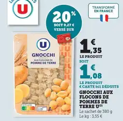 Maximarché Gnocchi aux flocons de pommes de terre u offre