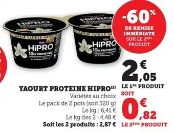 Maximarché Yaourt proteine hipro offre