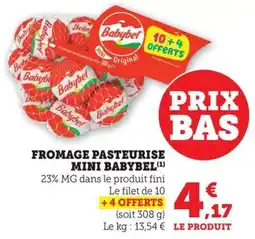 Maximarché Fromage pasteurise mini babybel offre