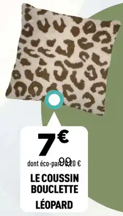 Centrakor Le coussin bouclette léopard offre