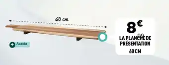 Centrakor La planche de présentation offre