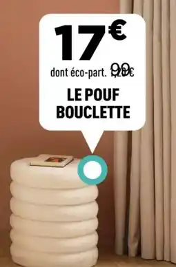 Centrakor Le pouf bouclette offre