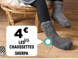 Centrakor Les chaussettes sherpa offre