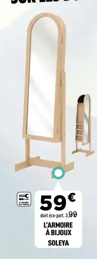 Centrakor L'armoire à bijoux soleya offre