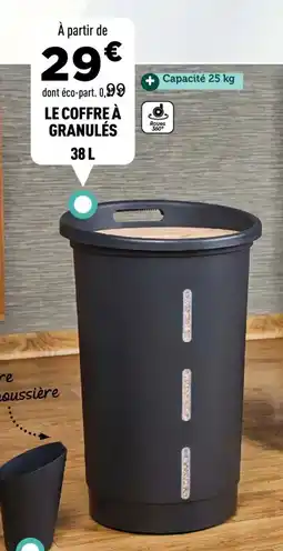 Centrakor Le coffre à granulés offre