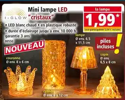 Norma I-GLOW Mini lampe LED cristaux couronne offre