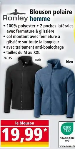 Norma Ronley Blouson polaire homme offre
