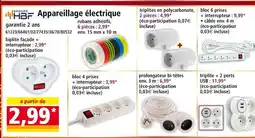 Norma Groupe HBF Biplite façade + interrupteur offre