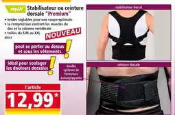 Norma Topfit Stabilisateur dorsal Premium offre