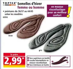 Norma Toptex Sport Semelles d'hiver femme brun offre