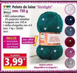 Norma CREATELLI Pelote de laine starlight offre