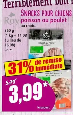Norma Roy Snacks pour chiens poisson offre