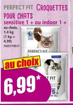 Norma Perfect Fit Croquettes pour chats sensitive 1+ ou indoor 1+ offre