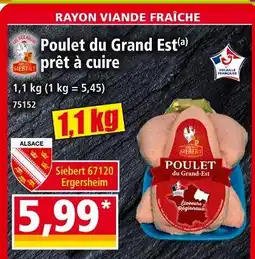 Norma Siebert Poulet du Grand Est prêt à cuire offre