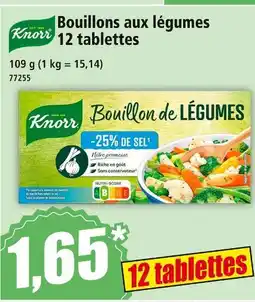 Norma Knorr Bouillons aux légumes offre