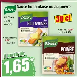Norma Knorr Sauce hollandaise au Sauce hollandaise ou au poivre offre