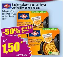 Norma Albal Papier cuisson pour air fryer offre