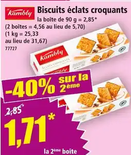 Norma Kambly Biscuits éclats croquants offre