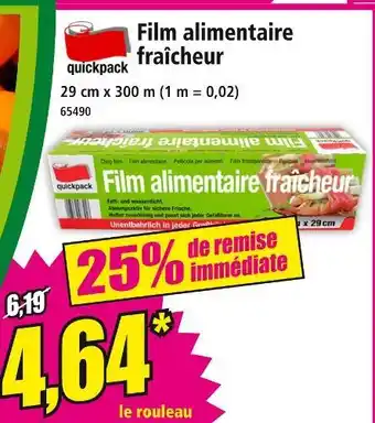 Norma Quickpack Film alimentaire fraîcheur offre