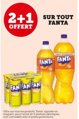 Super U Fanta 2+1 offert sur tout Fanta offre