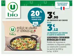 Super U U Bio Légumes cuisinés surgelés offre