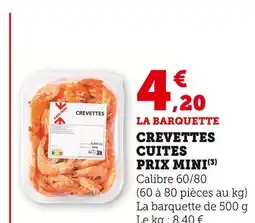 U Express Prix Mini Crevettes cuites offre
