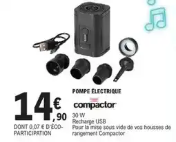 E.Leclerc Compactor - pompe electrique offre