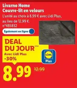Lidl Livarno - home couvre-lit en velours offre