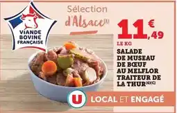 Super U Traiteur de la thur - salade de museau de bœuf au melelor offre