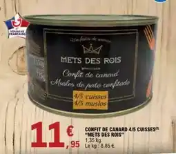 E.Leclerc Francaise - confit de canard 4/5 cuisses offre