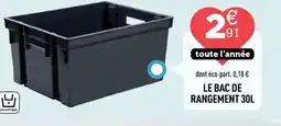 Centrakor Le bac de rangement 30 l offre