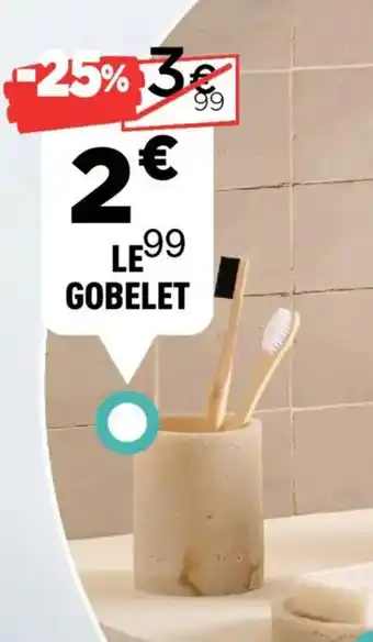 Centrakor Le gobelet offre
