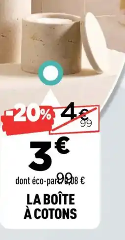 Centrakor La boîte à cotons offre