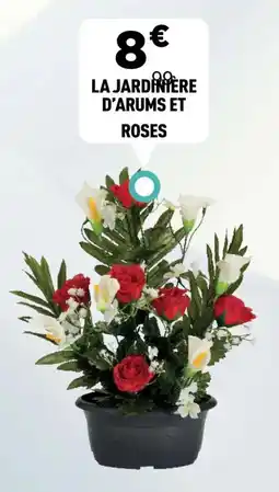 Centrakor La jardinière d'arums et roses offre