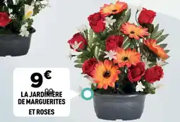 Centrakor La jardinière de marguerites et roses offre