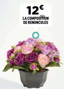 Centrakor La composition de renoncules offre