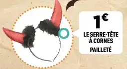 Centrakor Le serre-tête à cornes pailleté offre