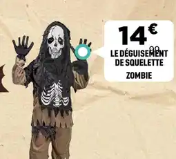 Centrakor Le déguisement de squelette zombie offre
