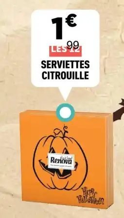 Centrakor Serviettes citrouille offre