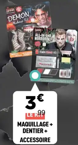 Centrakor Maquillage + dentier + accessoire offre