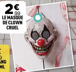 Centrakor Le masque de clown cruel offre
