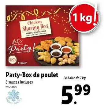 Lidl Party-box de poulet offre