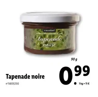 Lidl Tapenade noire offre