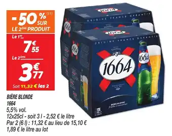 Bière blonde 1664