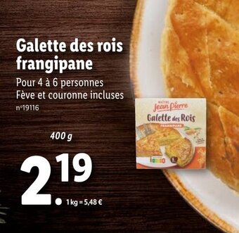 Galette des rois frangipane
