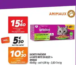 Netto Sachets fraîcheur la carte mixte en gelée 1+ whiskas offre
